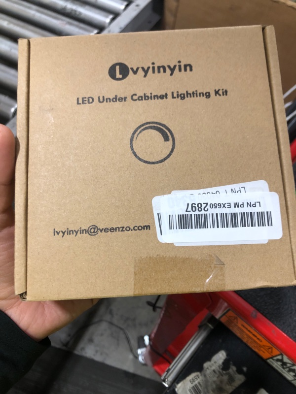 Photo 1 of Lvyinyin Single Under Cabinet LED Puck Light, Curio Display Case Shelf Counter Accent Lighting, 120V Electric Wired Wall Plug in, On Off Switch, Black Cords, 2 Packs, Daylight