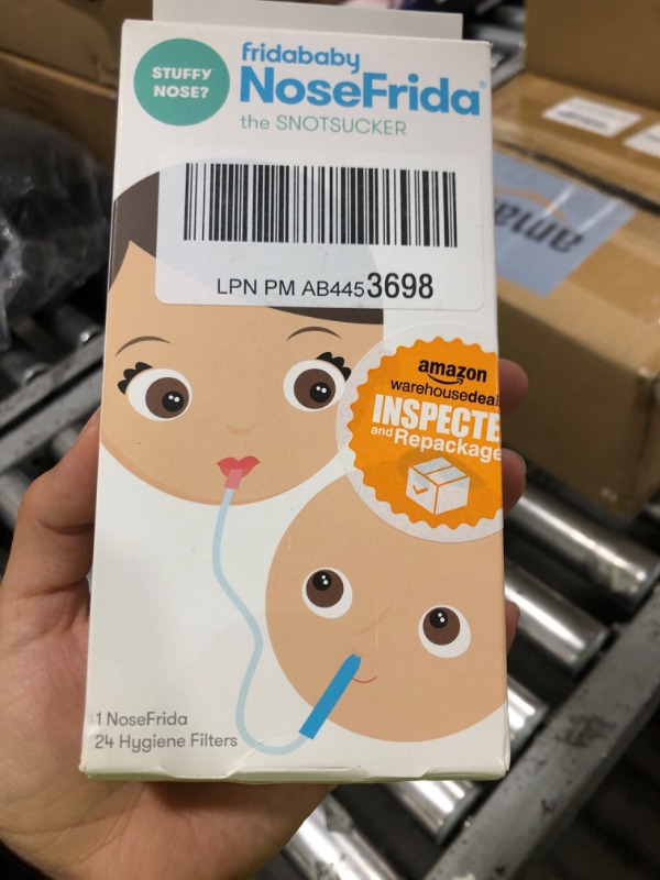 Photo 1 of Frida Baby NoseFrida SnotSucker for Baby, Nasal Aspirator for Baby, Nose Sucker Baby Nasal Aspirator for Baby, Congestion Relief with 24 Extra Hygiene Filters