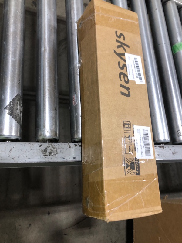 Photo 1 of SKYSEN 6FT Sliding barn Door Hardware kit, Barn Door Track, 1/4” Thick Material- Combination Track- Smooth and Quiet- Easy to Install- Black (J Shape-5)