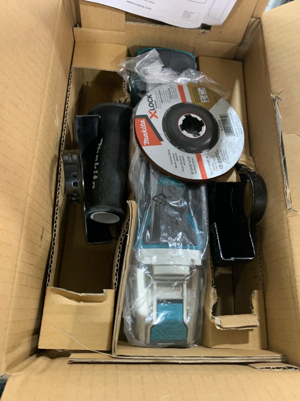 Photo 1 of Makita XAG26Z 18V LXT® Lithium-Ion Brushless Cordless 4-1/2” / 5" Paddle Switch X-LOCK Angle Grinder, with AFT®, Tool Only