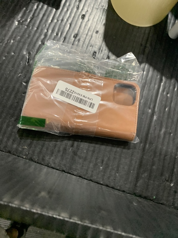 Photo 1 of DuckSky for iPhone 14 6.1" Genuine Leather Wallet case ?RFID Blocking??4 Credit Card Holder??Real Leather? Flip Folio Book Phone case Protective Cover Women Men for Apple 14 5G case Light Brown