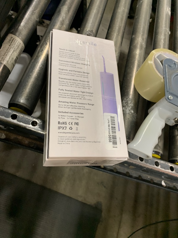 Photo 1 of Powerful Cordless Water Flosser for Healthy Gums Rechargeable Dental Oral Irrigator for Daily Cleaning of Sensitive Gums, Orthodontic Braces to Help Prevent Infections and Bad Breath?Purple