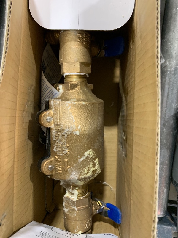 Photo 1 of Zurn Wilkins 3/4" 350 Double Check Backflow Preventer with SAE flare test fitting