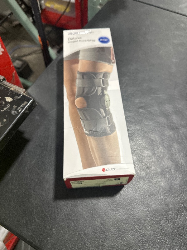 Photo 1 of DonJoy Deluxe Hinged Knee Brace, Drytex Wrap Around, Open Popliteal, X-Small