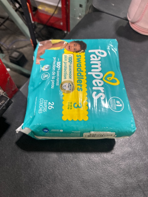 Photo 1 of Pampers Baby Diapers - Swaddlers - Size 3, 26 Count, Ultra Absorbent Disposable Infant Diaper
