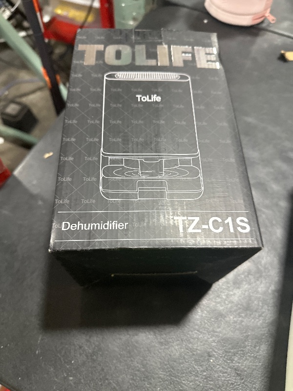 Photo 1 of ToLife Dehumidifiers for Home 30 OZ Water Tank with Auto-Off 500 sq.ft Portable Small Dehumidifier for Bathroom Bedroom RV Closet Room 7 Colors LED Light, Gray