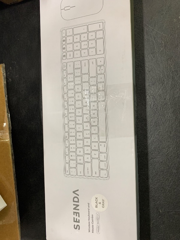 Photo 1 of seenda Bluetooth Keyboard and Mouse for Mac, SKM64-2 Multi-Device Rechargeable Slim Wireless Keyboard Mouse Stainless Steel Full Size, Compatible with MacBook Pro/Air, iPad, Mac - Space Gray