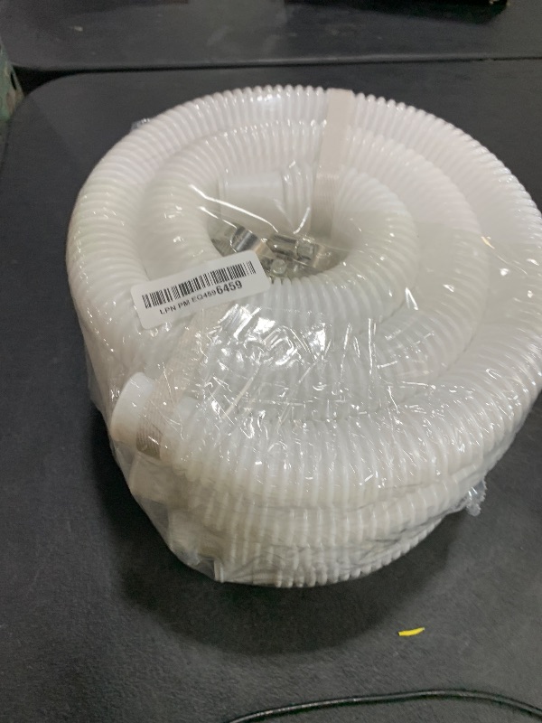 Photo 1 of Pool Hoses for Above Ground Pools, 4 Pack 1.25 x 59 Inch Pool Filter Pump Hoses, Compatible with Intex Pool Filter Pump 607, 637 With 8 Metal Clamps(4)
