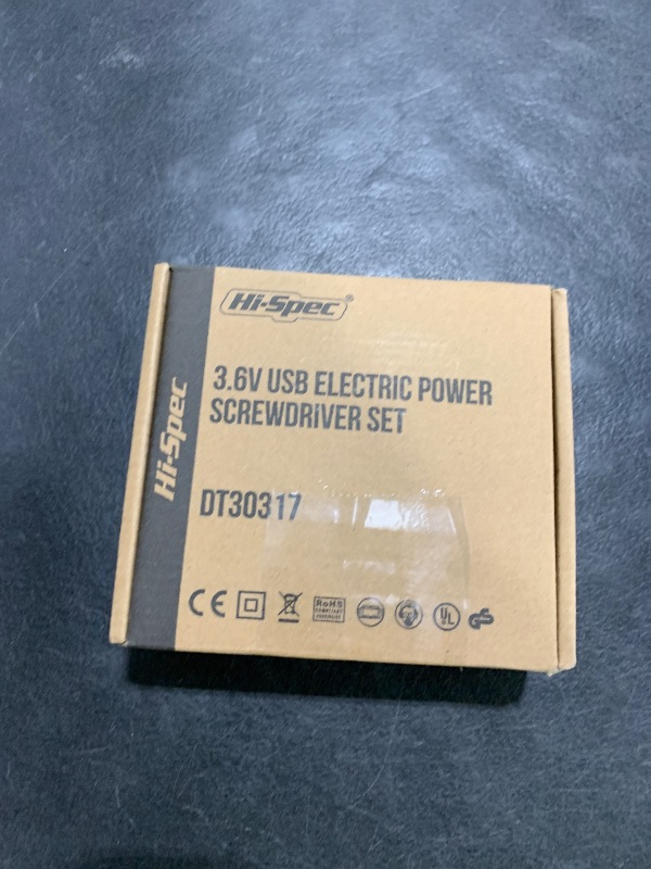 Photo 1 of Hi-Spec Electric Screwdriver 27pc 3.6V Pink USB Small Power Screwdriver Set. Cordless & Rechargeable with Driver Bit Set