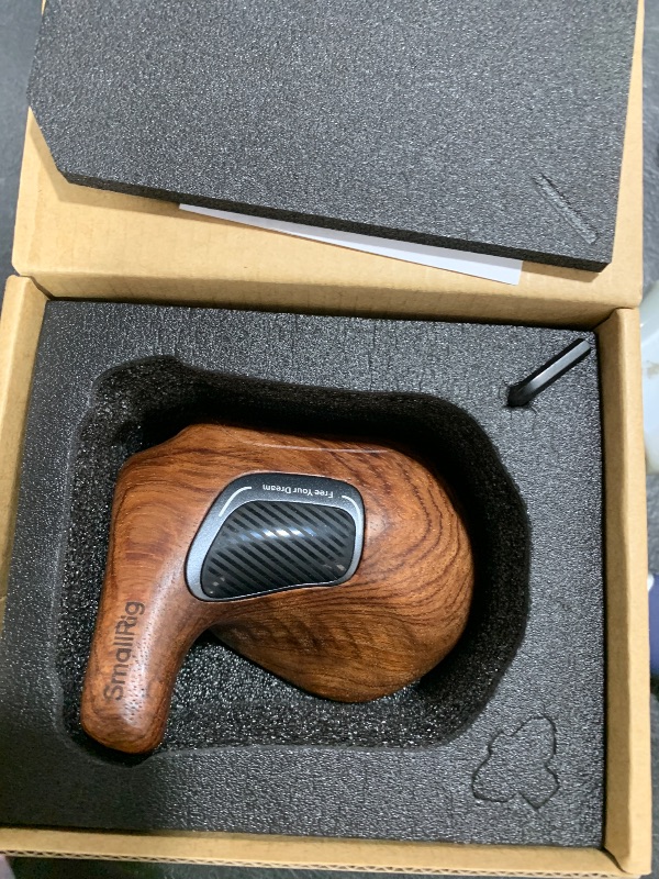 Photo 1 of SmallRig Rotating Right-Side Wooden Handle for ARRI Rosette, Load Capacity to 15kg / 33lbs, Flexible Position Adjustment, Ergonomic Design & Anti-Slip Design