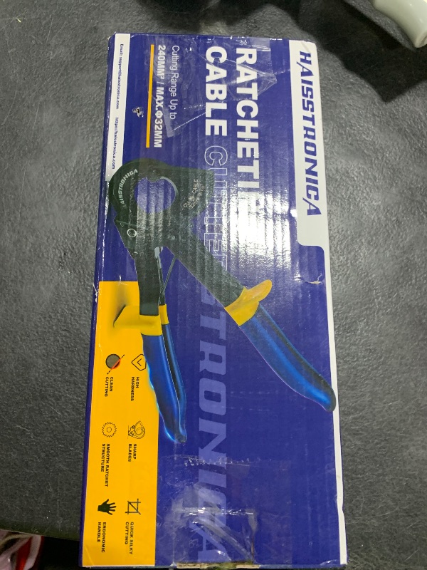 Photo 1 of haisstronica Cable Cutters Ratcheting Cable Cutter Heavy Duty Wire Cutters for Copper Aluminum Cable Cutting Up to 500 Kcmil