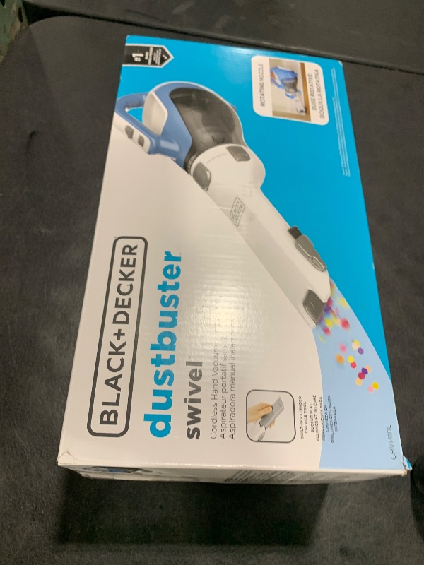 Photo 1 of BLACK+DECKER dustbuster AdvancedClean Cordless Handheld Vacuum, Compact Home and Car Vacuum with Crevice Tool (CHV1410L)