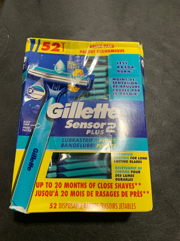 Photo 1 of Gillette Sensor2 Plus Disposable Razor (52 Pack)