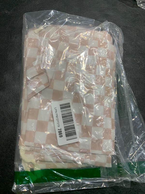 Photo 1 of 8 Set Packing Cubes for Suitcases, Packing Cubes with Shoe, Cosmetics, Clothing, Accessories Bags for Travel Luggage Organizer Women Men(Light Pink Checkered)