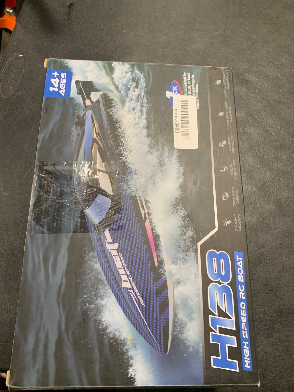 Photo 1 of RC Boat 30KMH with 7Light Modes,Remote Control Electric Fast Speed Boat for Adults Kids 8-12 Lake Pool Water Play,Self-righting,Demo,Water Cooling,Full Waterproof,20 Mins,Low Battery Alert,2.4Ghz,Red