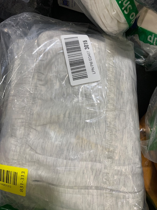 Photo 1 of Darong Women's Two Piece Outfits Short Sleeve Crop Top & Pants Lounge Matching Tracksuit Sweatsuit Sets 9086B White Grey XL