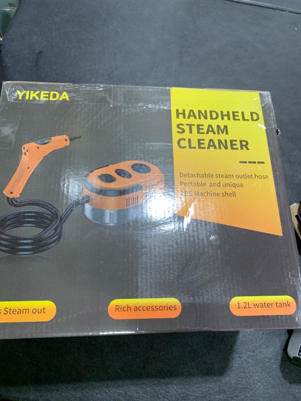 Photo 1 of Handheld Steam Cleaner, 10s Fast Handheld Heating Steamer for Cleaning 15-in-1 High Pressure Steam Cleaner for Home & Kitchen, Grease, Grout, Tile,Floor,Couch and Car