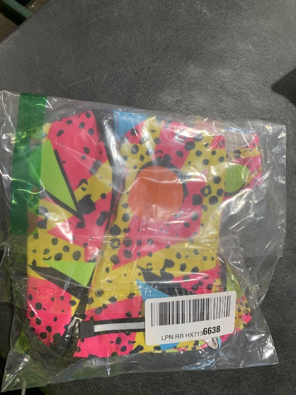 Photo 1 of Mepase 2 Pcs 80s Outfit for Men Women 90s Fanny Pack Sun Visor Hat Waist Bag 90s Accessories for Men Women Summer Party(Vibrant) Multicoloured