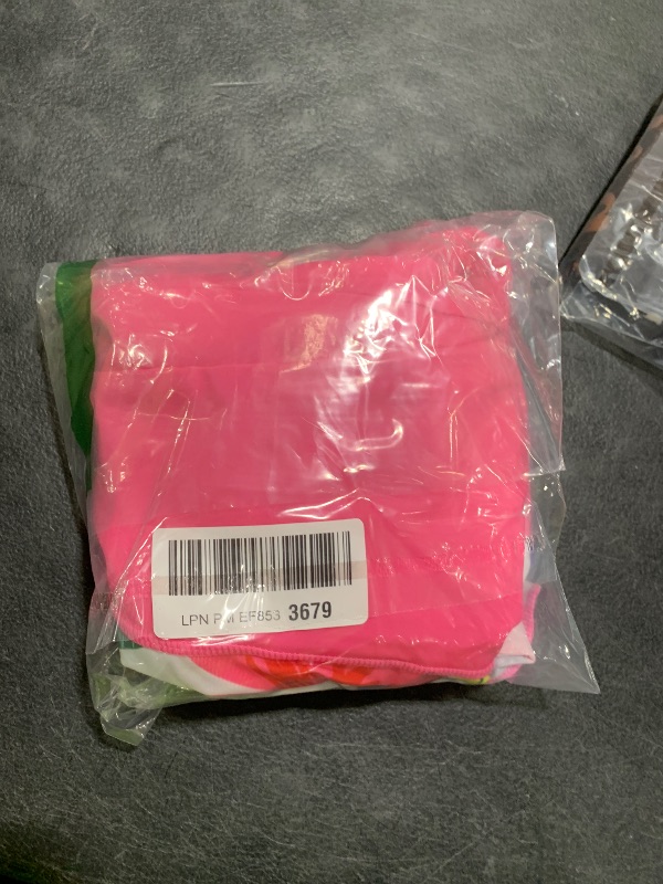 Photo 1 of Girls Long Sleeve Swimsuit Kids 2-Pieces Rashguard Half Zip Size 5-6 Bathing Suit UPF 50+ Skirt with Pants Swimwear Sets Hot Pink Flower