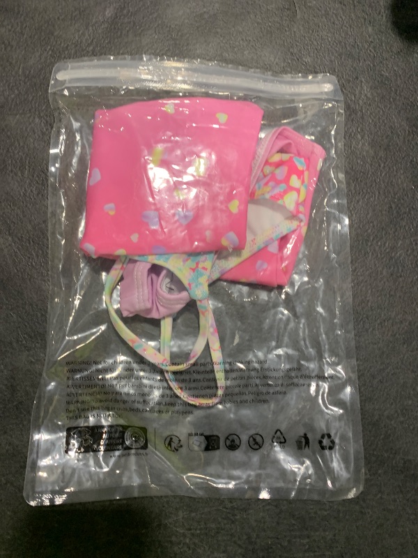 Photo 1 of Idgreatim 5T 6T Girls Bathing Suit Pink Sparkly Swimsuit Kids One Piece Swimwear for Beach