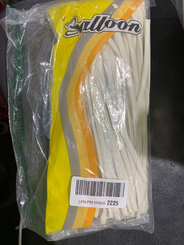 Photo 1 of White 260 Long Balloons 100 Pack White Modeling Long Magic Balloons Thickening Latex Twisting DIY Animal Balloon for Birthday Wedding Christmas Festival Party Decoration (white balloon)