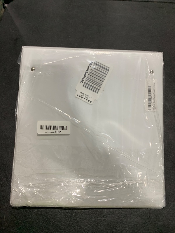 Photo 1 of 3 Ring Binder, Professional Angle D Ring Binder 5 Inch, Presentation Folder for Standard Pages 8.5 x 11 with Pockets, Crystal Clear View White Binder (1 Pack)