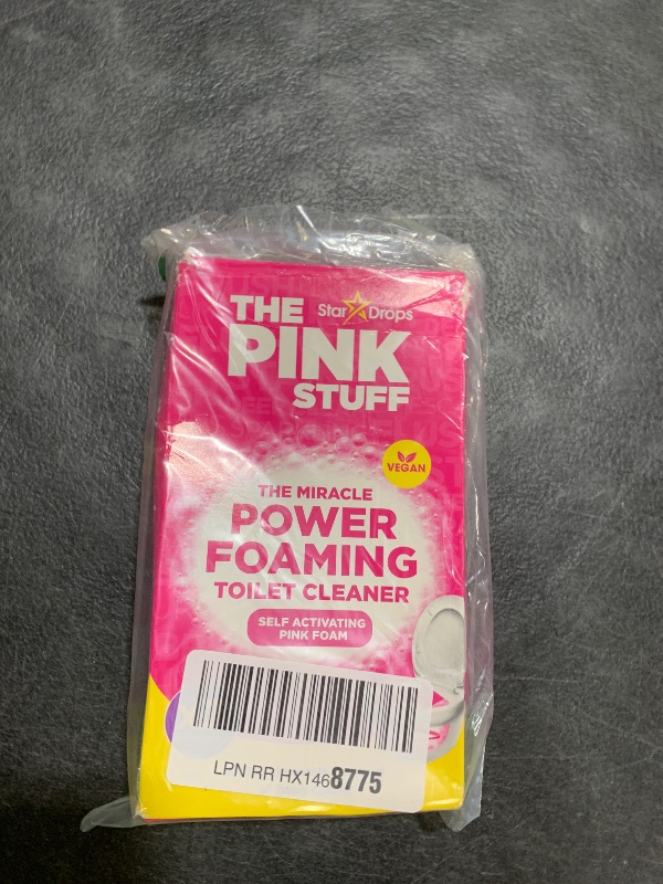 Photo 1 of Stardrops - The Pink Stuff - The Miracle Power Foaming Toilet Cleaner - 2 Treatments - Self Activating Pink Foam Pack of 1 (7 Ounce)