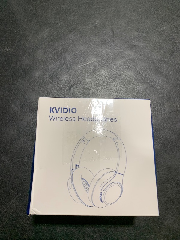 Photo 1 of KVIDIO Bluetooth Headphones Over Ear, 65 Hours Playtime Wireless Headphones with Microphone, Foldable Lightweight Headset with Deep Bass, HiFi Stereo Sound Low Latency for Travel Work Cellphone