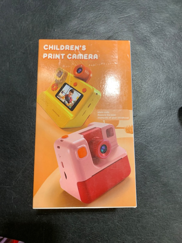Photo 1 of Kids Camera Instant Print, Christmas Birthday Gifts for Toddle Girls Boys Age 3-12, 24MP & 1080P Video Selfie Digital Camera with 3 Roll No-Ink Print Paper 32G SD Card - Purple