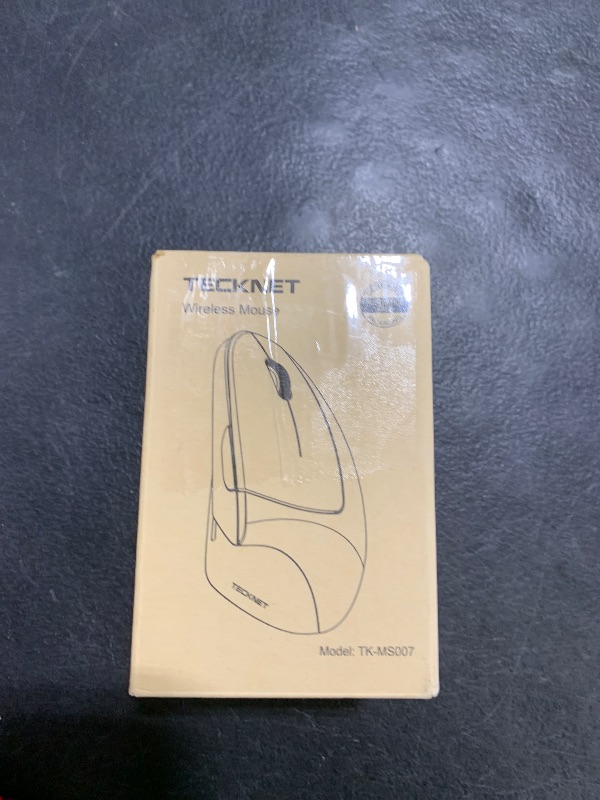Photo 1 of TECKNET Ergonomic Mouse, Wireless Bluetooth Vertical Mouse, 4800 DPI Optical Tracking, 6 Adjustable DPI, Quiet Clicks, 2.4GHz with USB A Receiver, 12 Months Battery, 6 Buttons, Wide Compatibility