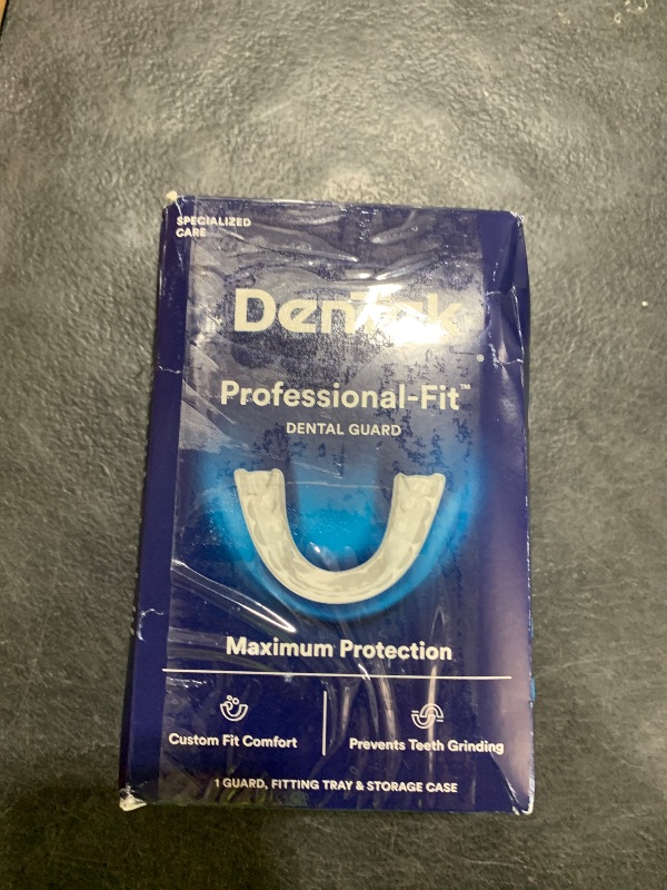 Photo 1 of DenTek Mouth Guard for Nighttime Teeth Grinding, Professional-Fit Dental Guard, 1 Count