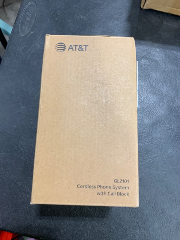 Photo 1 of AT&T GL2101 DECT 6.0 Cordless Home Phone with Call Block, Caller ID, Full-Duplex Handset Speakerphone, 2" White Backlit Display, Lighted Keypad (Graphite & Black)