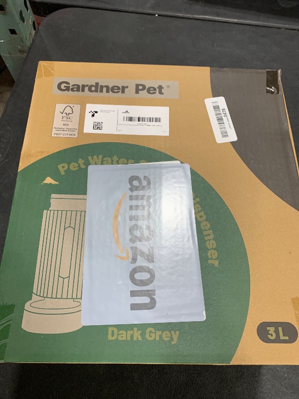 Photo 1 of Gardner Pet Automatic Gravity Cat Food Feeder and Water Dispenser Stainless Steel Two-in-One Set Large Capacity Dispenser for Pets Dogs, Puppies, Kittens, Rabbits