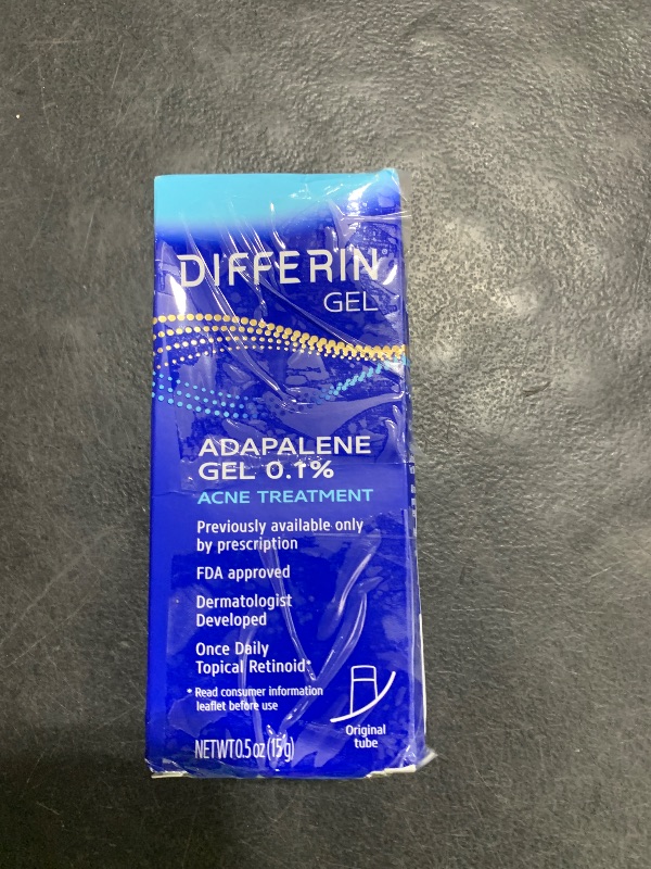 Photo 1 of Differin Acne Treatment Gel, 30 Day Supply, Retinoid Treatment for Face with 0.1% Adapalene, Gentle Skin Care for Acne Prone Sensitive Skin, 15g Tube (Packaging May Vary)