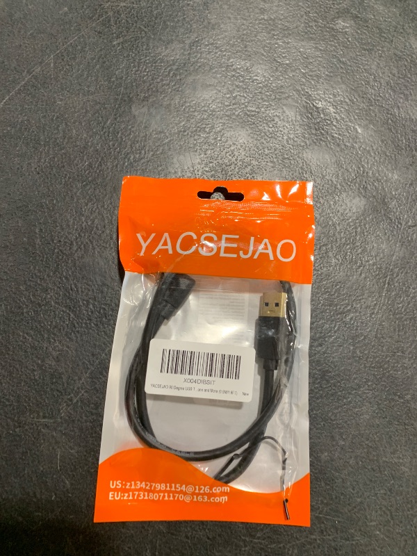 Photo 1 of YACSEJAO 90 Degree USB Type C Cable USB 3.0 A to USB C Up & Down Angle Fast Charge Cord Compatible with Notebook, PC, Tablet, Phone and More (0.5M/1.6FT)