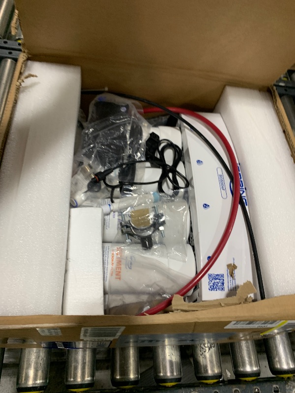 Photo 1 of iSpring RO5004F Reverse Osmosis Water Filter with UV, 500 GPD RO System Under Sink, 2:1 Pure to Drain, Tankless RO Water Filtration System with Boost Pump, Filter Life Monitor, Reduces PFAS, TDS, Lead