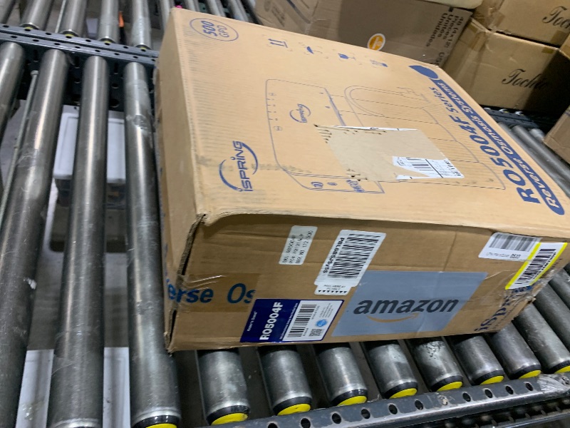Photo 1 of iSpring RO5004F Reverse Osmosis Water Filter with UV, 500 GPD RO System Under Sink, 2:1 Pure to Drain, Tankless RO Water Filtration System with Boost Pump, Filter Life Monitor, Reduces PFAS, TDS, Lead