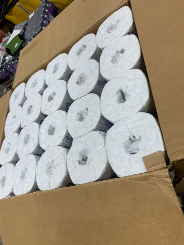 Photo 1 of Scott Professional 100% Recycled Fiber Standard Roll Bulk Toilet Paper (13217), 2-Ply, Elevated Design, White, Individually Wrapped (80 Rolls of 473 Sheets, 37,840 Sheet Total)