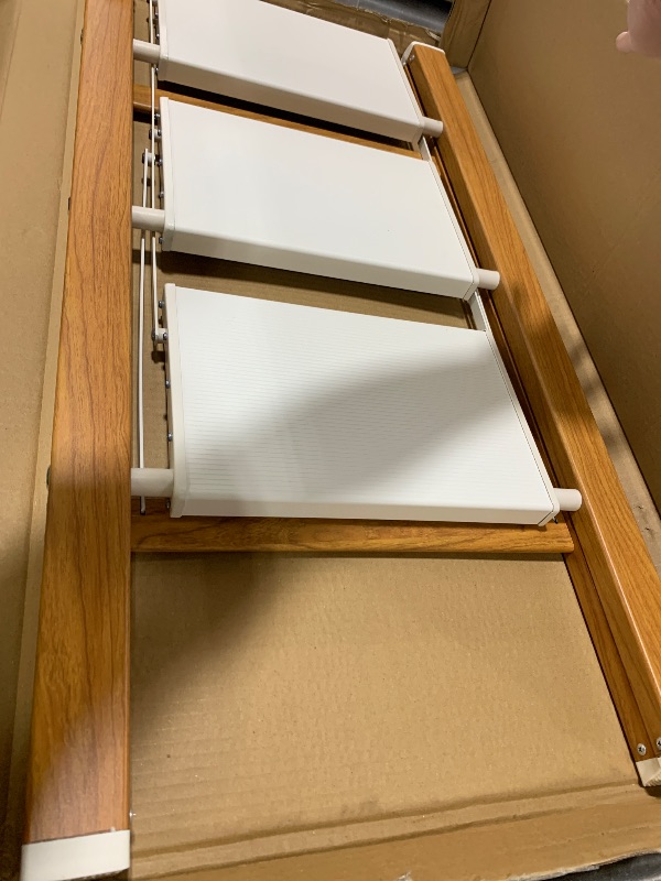 Photo 1 of Mayi Plus 3 Step Lightweight Aluminum Folding Ladder, Portable Step Stool with Wide Anti-Slip Pedals, 330 lbs Capacity for Home,Cleaning Tasks?White&Woodgrain?