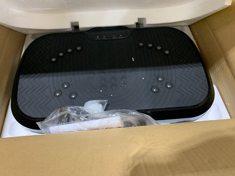 Photo 1 of Vibration Plate Exercise Machine, Whole Body Workout Vibration Plate for Lymphatic Drainage, 240 Adjustable Speeds Power Vibrating Plate Home Fitness Platform for Shaping, Max Weight 330lbs