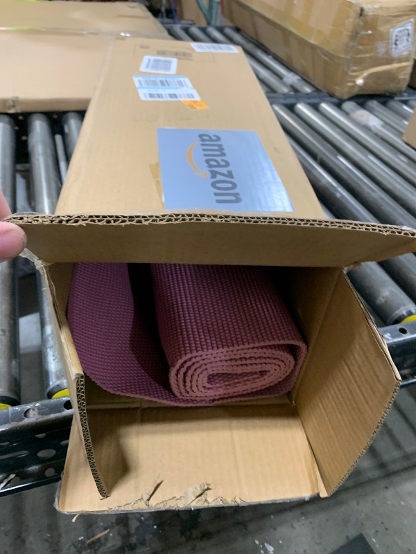 Photo 1 of Gaiam Yoga Mat Premium Solid Color Non Slip Exercise & Fitness Mat for All Types of Yoga, Pilates & Floor Workouts, Rosy Pink, 5mm