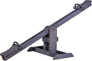 Photo 1 of Jack & June Cedar Children's Wooden Seesaw - Smooth Cedar Finish with Two Safety Handles