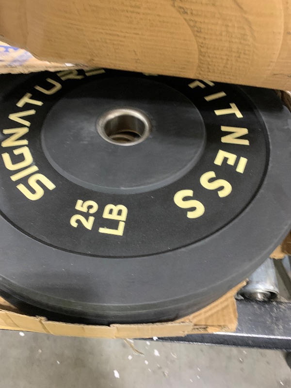 Photo 1 of Fitvids Olympic Bumper Plates Set, 2" Weight Plates for Strength Training & Weightlifting, 260LB Set (10LB, 15LB, 25LB, 35LB, 45LB), Multiple Packages