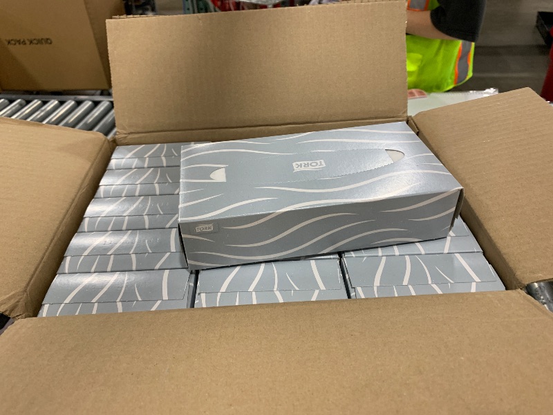 Photo 1 of Tork Advanced Facial Tissue White Soft, Gentle 2-Ply, F1 Dispenser Compatible 30 Boxes x 100 Tissues (TF6810)