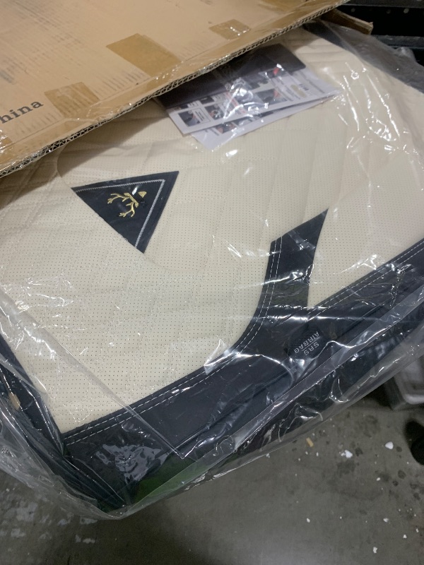 Photo 1 of Xonhzam Car seat Covers fit 95% of Jeep Models 2000-2024,Premium Nappa Leather Waterproof Anti-Slip Sports Seat Cover,Airbag Compatible Easy to Install Seat Protector Front Pair?Black&White?
