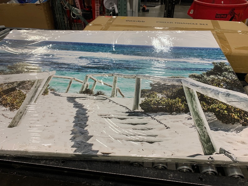 Photo 1 of DZL Art S74281 Rottnest Island Beach Seascape Painting Sea Nature Pictures Wall Art Canvas Prints Painting Ready to Hang for Living Room Bedroom Decor Office Wall Decor Home Decoration