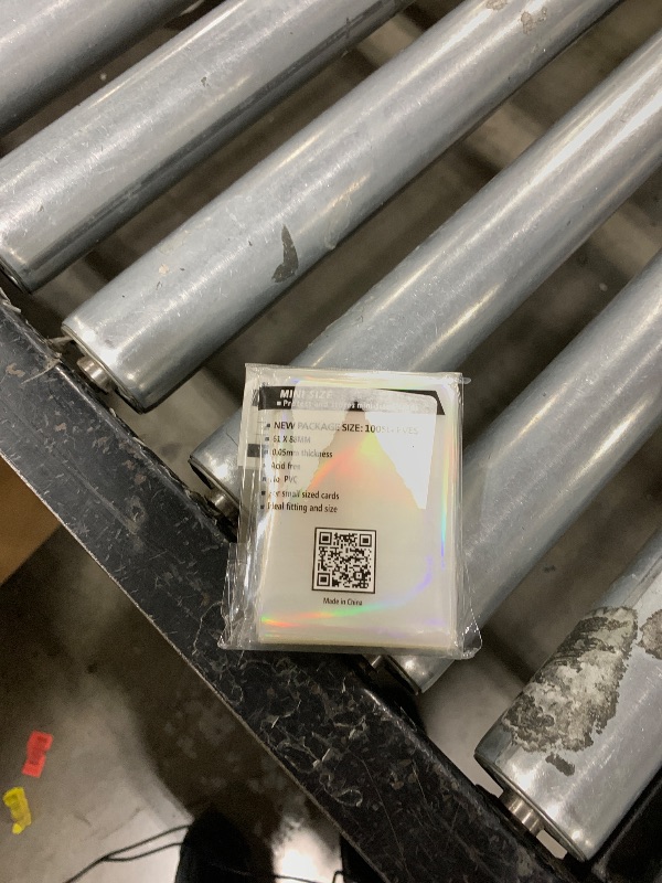 Photo 1 of Black Lotus 100PCS Rainbow Foil Transparent Laser Clear Sleeves Idol Photo Cards Holographic Protector Trading Cards Shield Cover 61x88mm