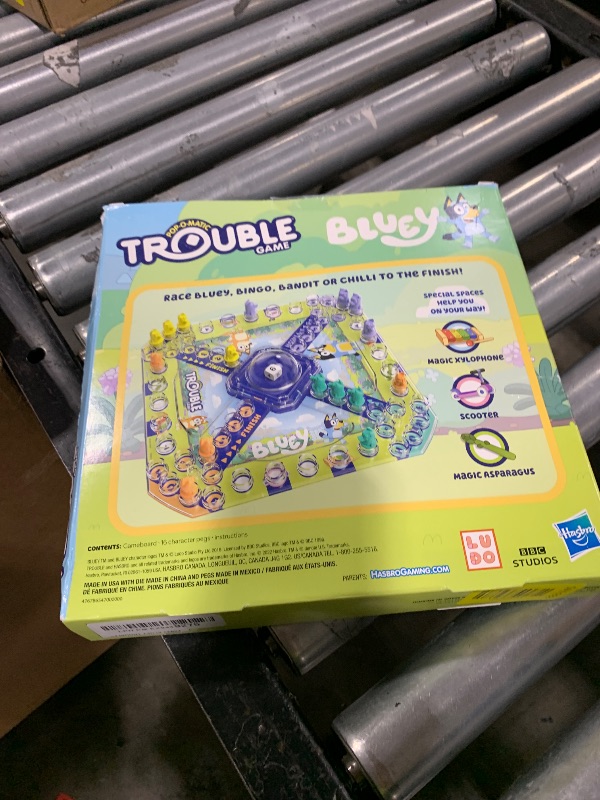 Photo 1 of Hasbro Gaming Trouble: Bluey Edition Board Game for Kids, 2-4 Players, Race Bluey, Bingo, Bandit, or Chilli to The Finish, Ages 5 and Up (Amazon Exclusive)