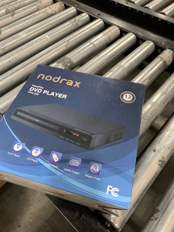 Photo 1 of FlexaPlay Region-Free HDMI DVD Player for TV – 1080p Upscaling, USB Port, DVD/CD/MP3 Multi-Format Playback – Ultra-Compact Mini Design, Includes HDMI/RCA Cables, Remote Control