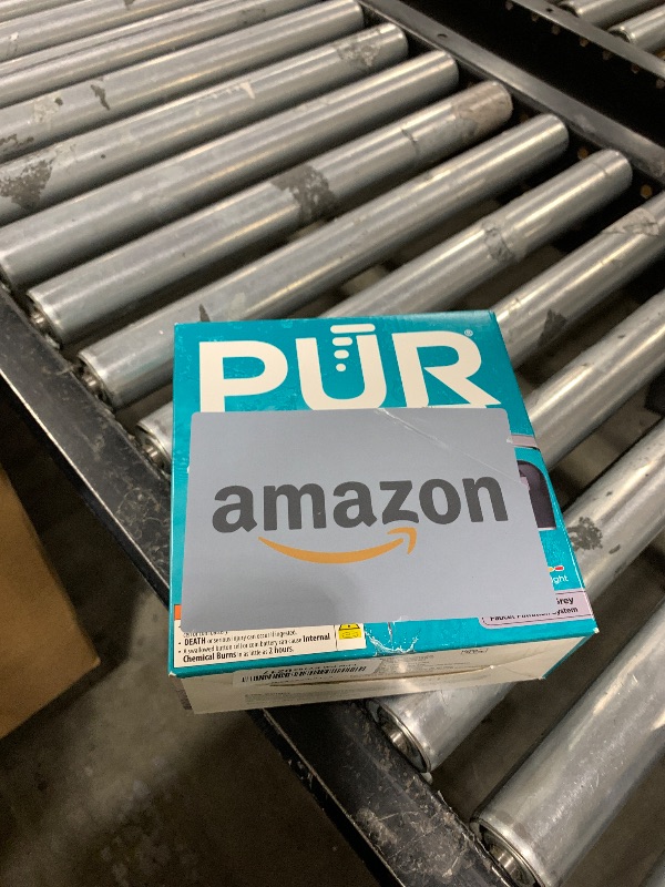 Photo 1 of PUR Plus Horizontal Faucet Mount Filtration System with 3-in-1 Lead Reducing Filter, Water Filter for Sink, Lasts 100 Gallons, Compatible with Sinks with External Aerators, Metallic Grey